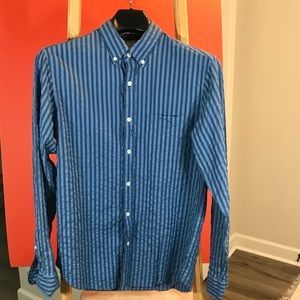 Albiate 1830 for JCrew slim washed seersucker, M